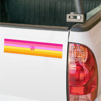 Lesbian Dawn Pride WLW Bumper Sticker