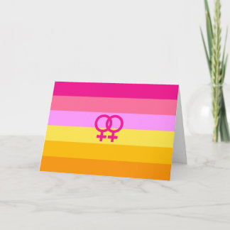 Lesbian Dawn Pride WLW Holiday Card