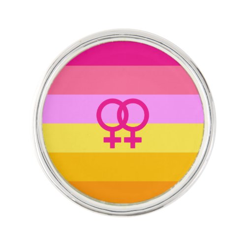 Lesbian Dawn Pride WLW Lapel Pin