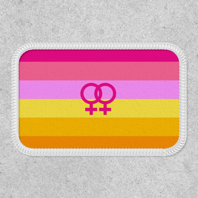 Lesbian Dawn Pride WLW Patch (Front)