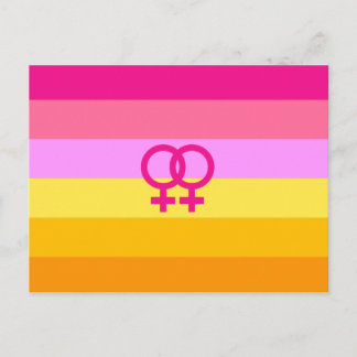 Lesbian Dawn Pride WLW Postcard