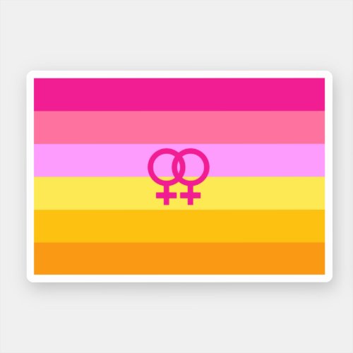 Lesbian Dawn Pride WLW Sticker