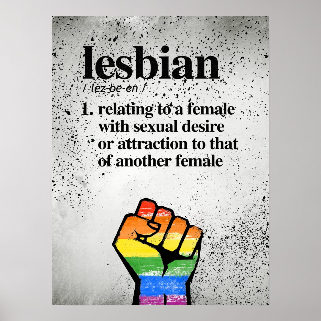 lesbian-definition-defined-lgbtq-terms-poster-zazzle