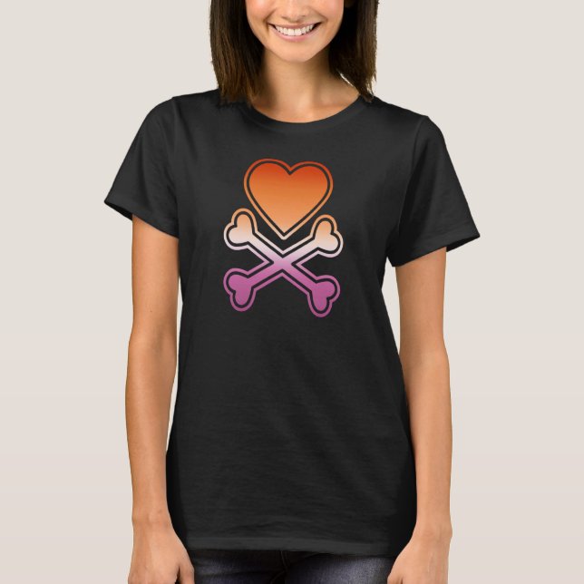 Lesbian Emo Punk LGBTQ LGBT Valentine's Day Gay Pr T-Shirt (Front)