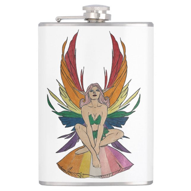 Lesbian Faerie Flask (Front)