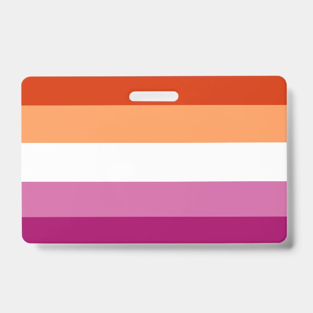 Lesbian Flag Badge (Front)
