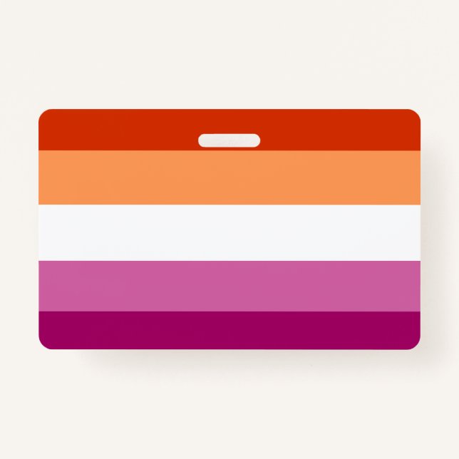 Lesbian Flag Badge (Front)
