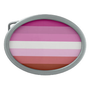 Lesbian Flag Belt Buckle