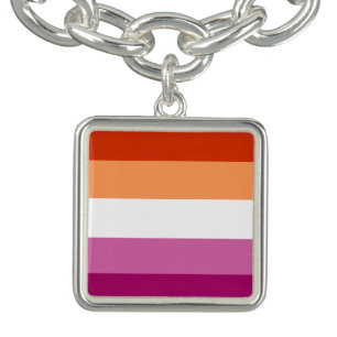 Lesbian Flag Bracelet