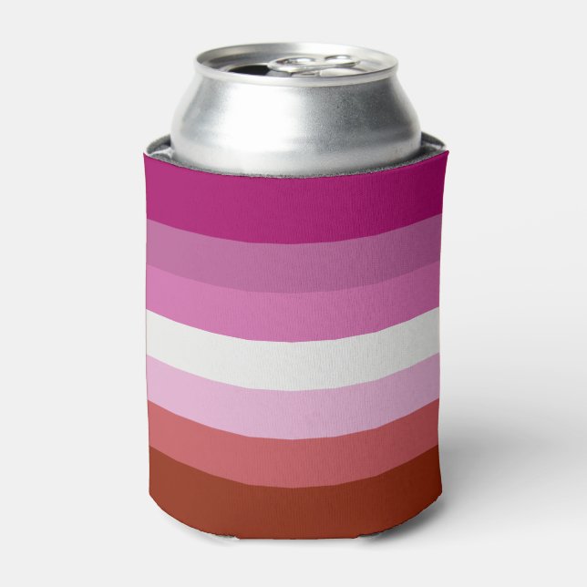 Lesbian Flag Can Cooler (Can Front)