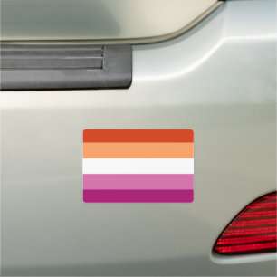 Lesbian Flag Car Magnet