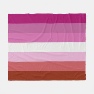 Lesbian Flag Fleece Blanket