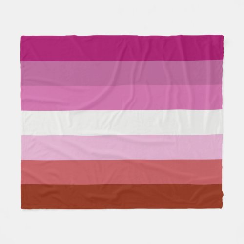 Lesbian Flag Fleece Blanket