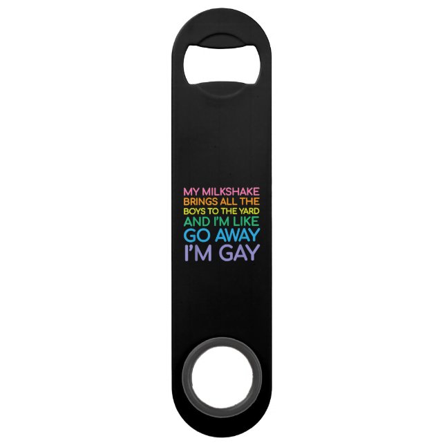 Lesbian flag gay pride Rainbow Bar Key (Front)