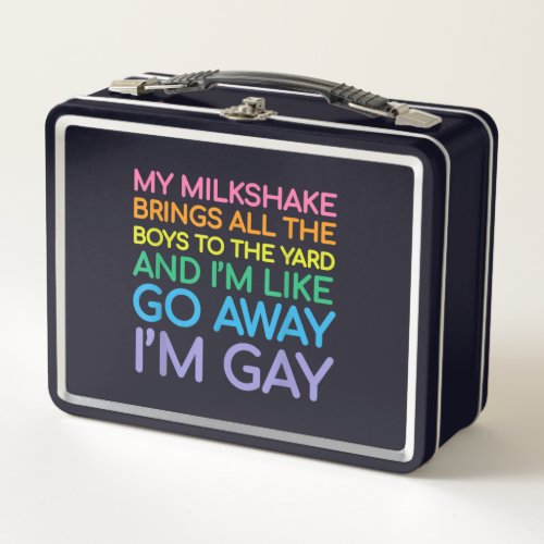 Lesbian flag gay pride Rainbow Metal Lunch Box