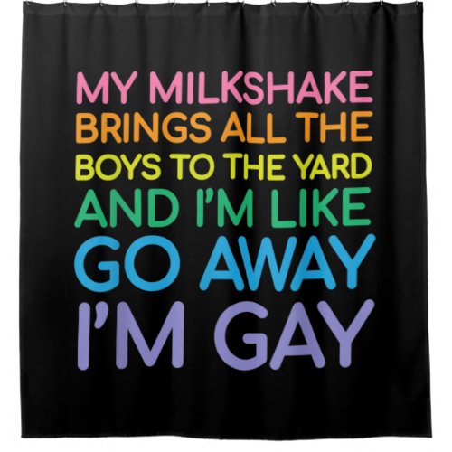 Lesbian flag gay pride Rainbow Shower Curtain
