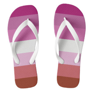 Lesbian Flag LGBTQ+ Pride Flip Flops
