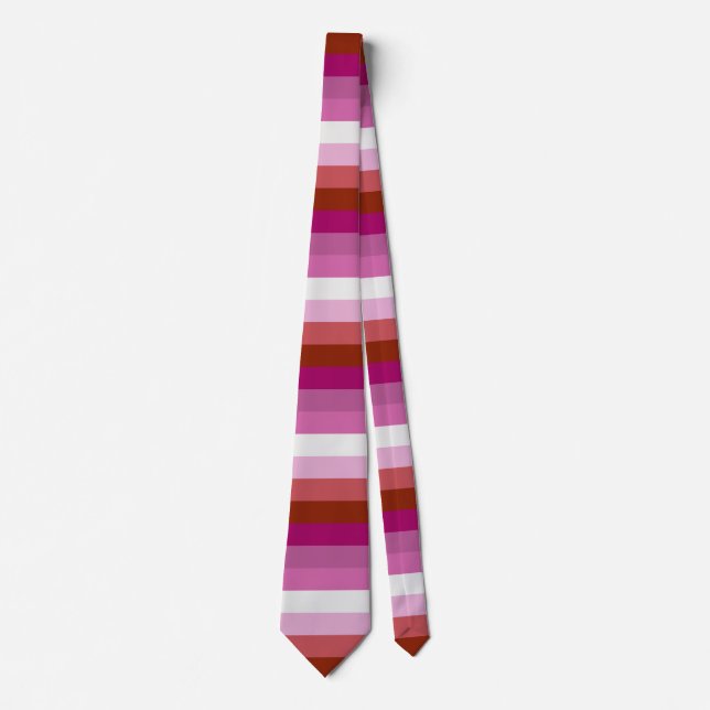 Lesbian Flag Neck Tie (Front)