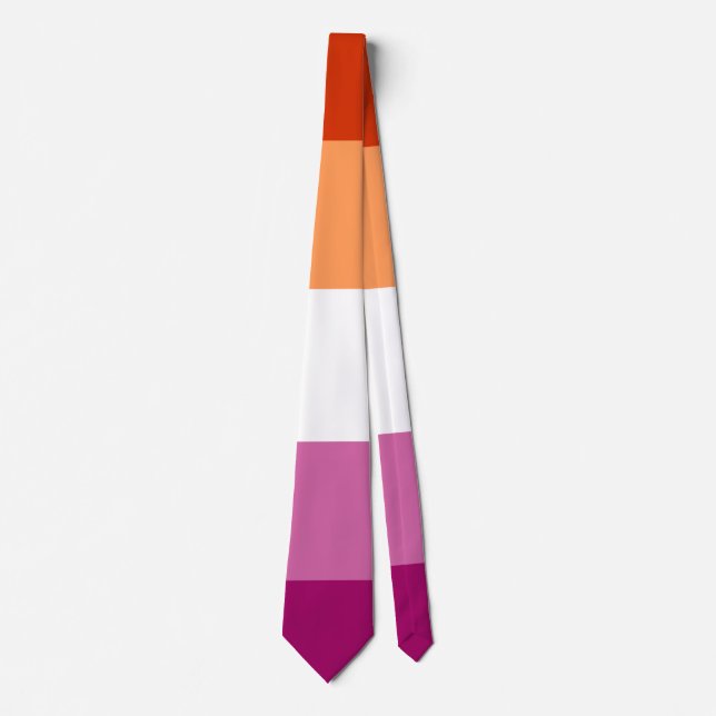 Lesbian Flag Neck Tie (Front)