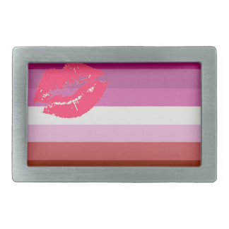 LESBIAN FLAG ORIGINAL -.png Belt Buckle