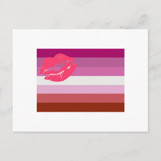 LESBIAN FLAG ORIGINAL POSTCARD
