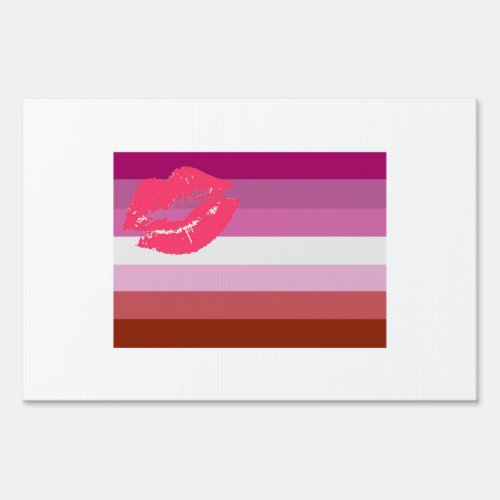 LESBIAN FLAG ORIGINAL SIGN