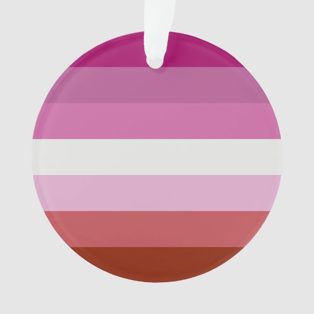 Lesbian Flag Ornament (Front)