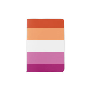 Lesbian flag passport holder