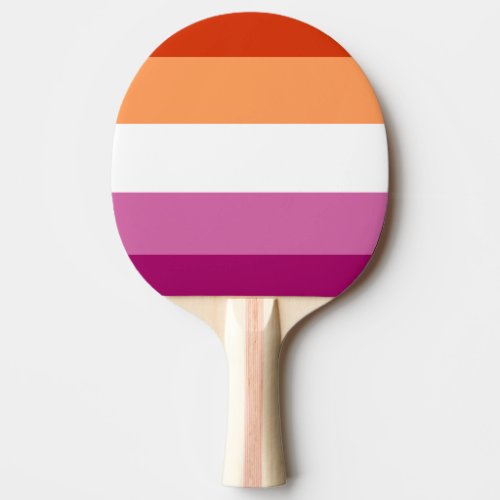 Lesbian Flag Ping Pong Paddle