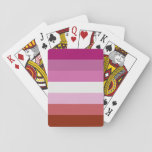 Lesbian Flag Playing Cards at Zazzle