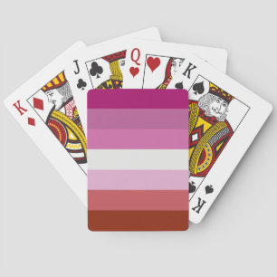 Lesbian Flag Poker Cards