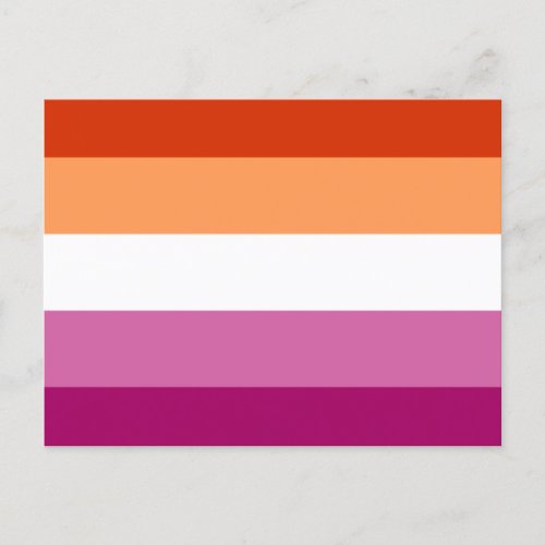 Lesbian Flag Postcard