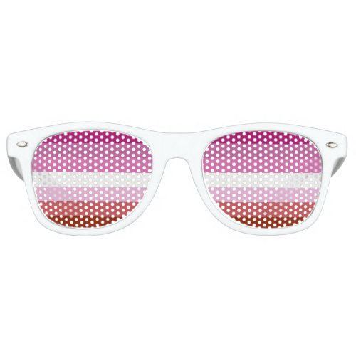 Lesbian Flag Retro Sunglasses
