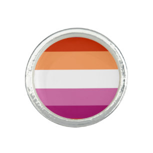 Lesbian Flag Ring