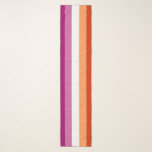 Lesbian Flag Scarf<br><div class="desc">Here you will find a unique collection of modern,  cool and funny Lesbian Pride motifs. Browse through our variety and find your favorite part now!</div>