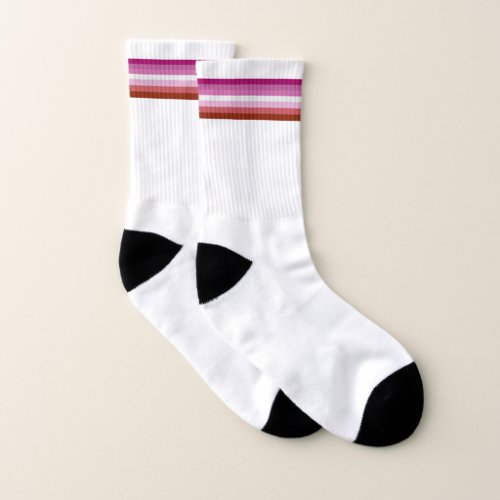 Lesbian Flag Socks