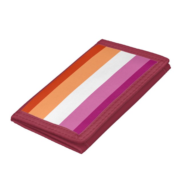 Lesbian Flag Trifold Wallet (Bottom)