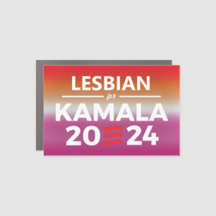 Lesbian for Kamala Harris Car Magnet