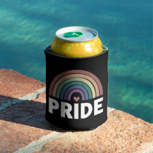 Lesbian Funny LGBT Gay Pride Rainbow Can Cooler