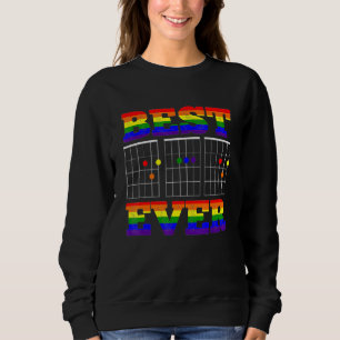 Lesbian Guitarist Best Dad Ever Lgbt Gay Pride D A Sweatshirt