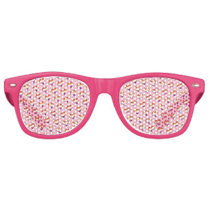 Lesbian Heart Pattern Retro Sunglasses