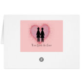 Lesbian "I'm So Glad We Met" Card (Back Horizontal)