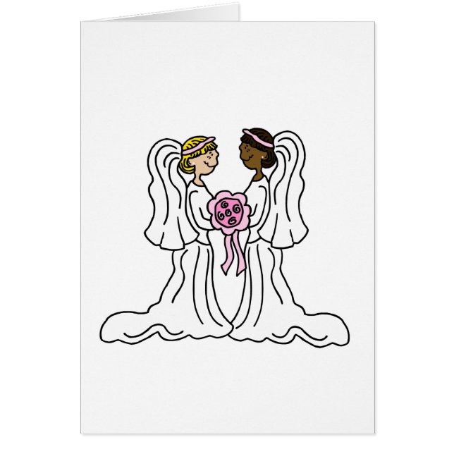 Lesbian Interracial Couple Cards (Front)