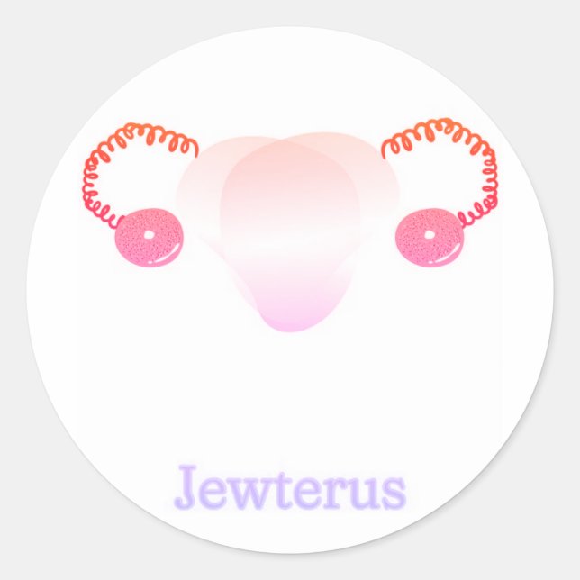Lesbian Jewterus Sticker (Front)