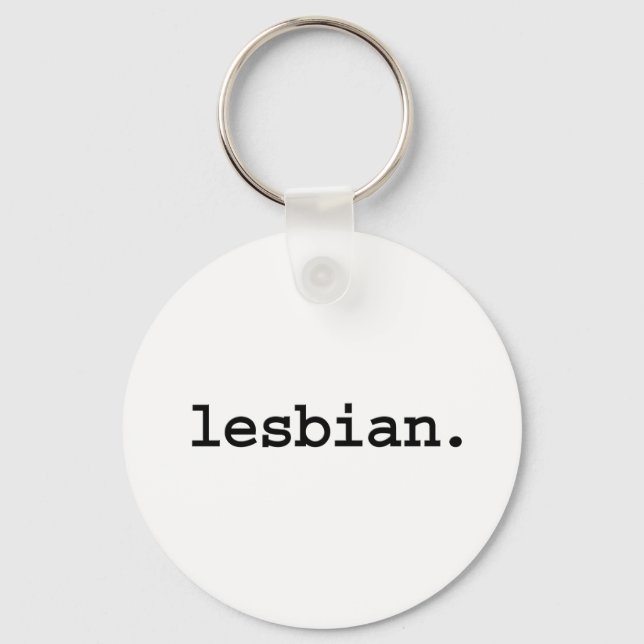 lesbian. keychain (Front)