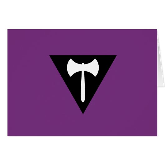 Lesbian Labrys Pride Flag Cards (Front Horizontal)