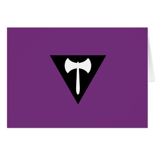 Lesbian Labrys Pride Flag Cards (Front Horizontal)