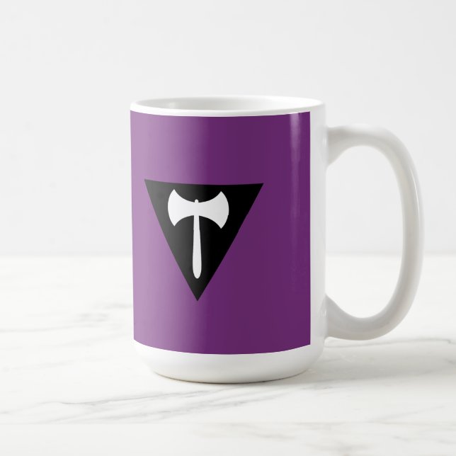 Lesbian Labrys Pride Flag Coffee Mug (Right)