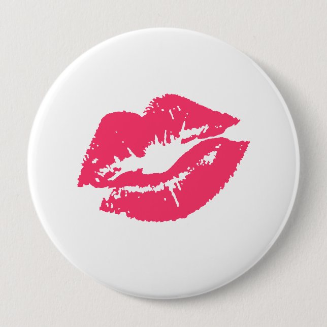 LESBIAN LIPS SYMBOL PINBACK BUTTON (Front)