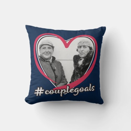 Lesbian Love Couple Goals GStein  AToklas Throw Pillow